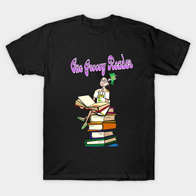 One Groovy Reader T-Shirt by MckinleyArt
